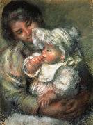 Pierre Renoir The Child with its Nurse oil painting reproduction